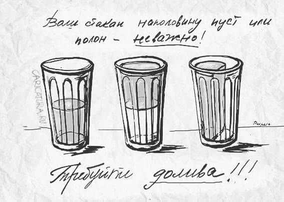 Набросок граненого стакана