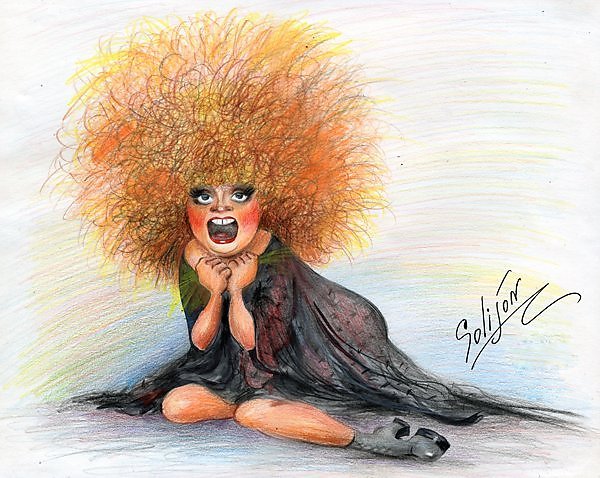 Шарж Алла Пугачева