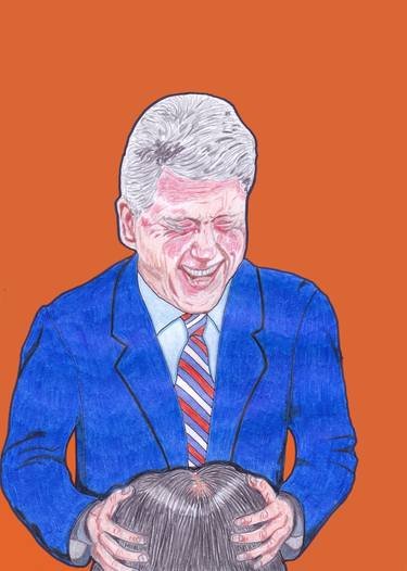 Шарж Билл Клинтон Моника Левински