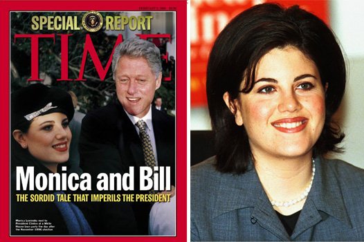 Моника Левински карикатуры