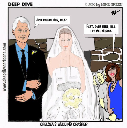 Билл Клинтон и Моника карикатура