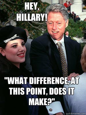 Билл Клинтон и Моника Левински Мем