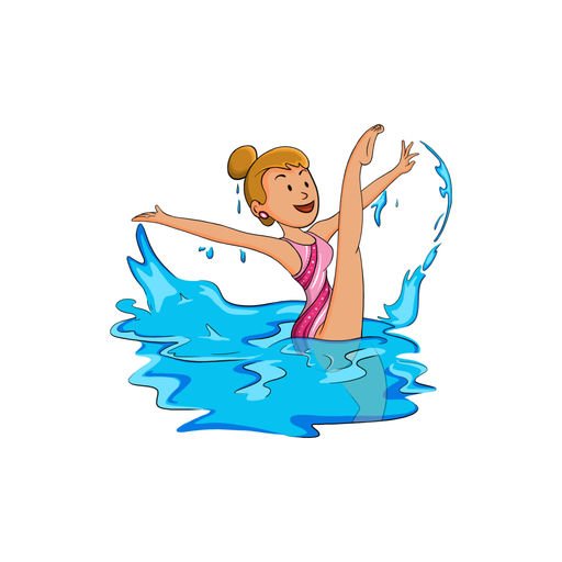 Пловец силуэт