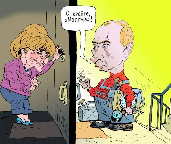 Меркель и Путин карикатуры