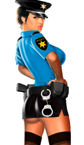 Открытка девушке полицейскому