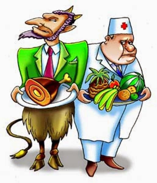 Здоровое питание карикатуры