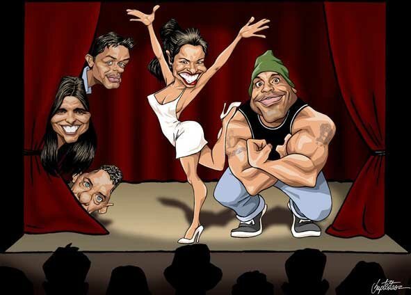 Ток шоу карикатура