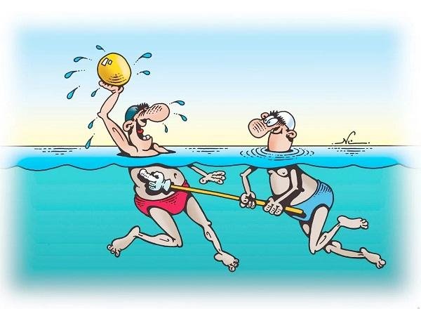 Карикатура на спортивную тему