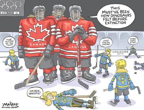 Хоккей Россия Канада карикатура