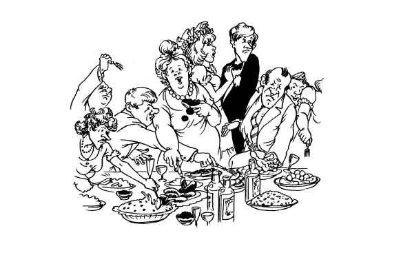 Банкет карикатура