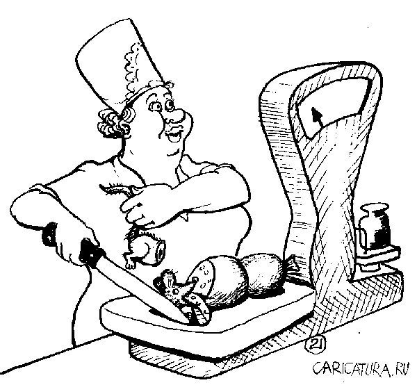 Продавец карандашом