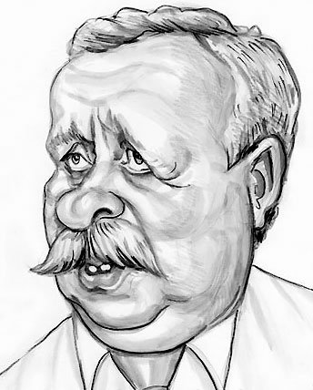 Леонид Якубович шарж