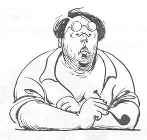 Писатель карикатура