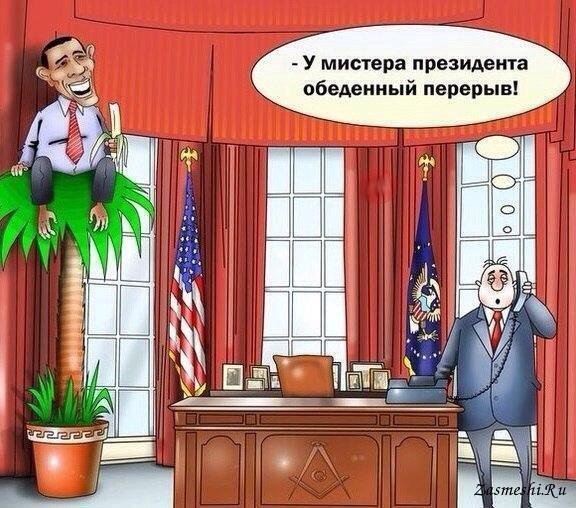 Обама на Пальме карикатуры