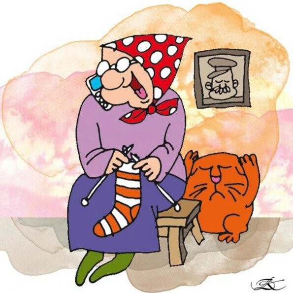 Бабушка рисунок