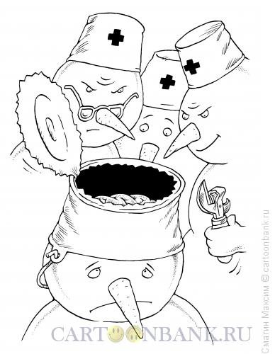 Карикатура ведро