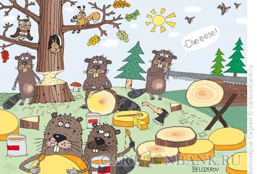 Бобер карикатура