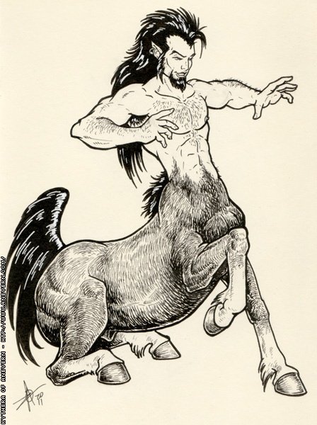 Кентавр карикатура