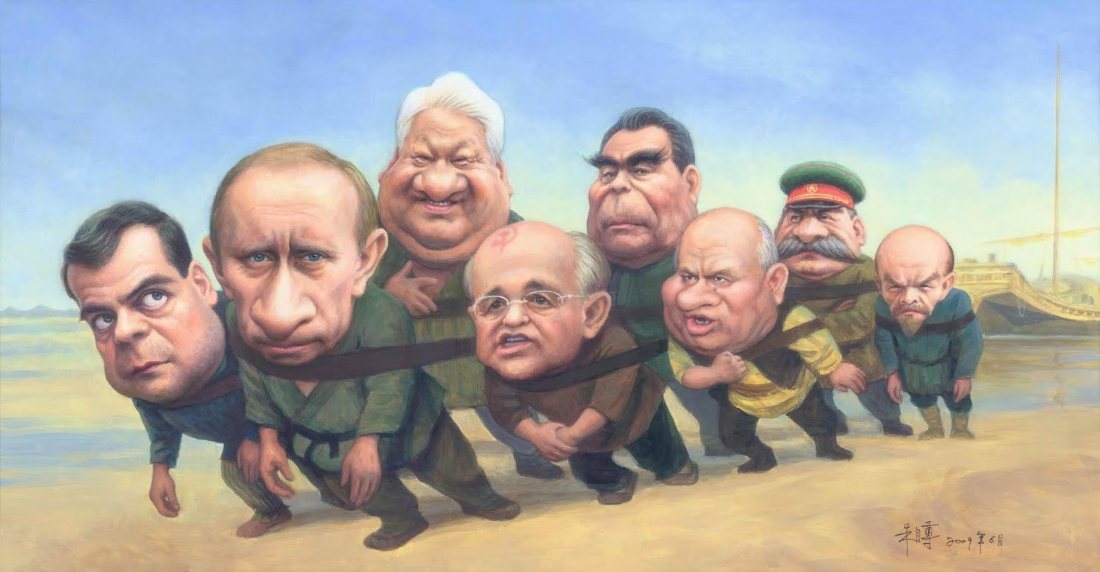 Карикатуры на политиков России