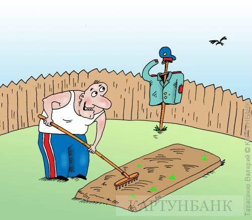 Карикатура дача