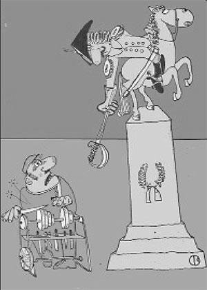 Богатырь карикатура