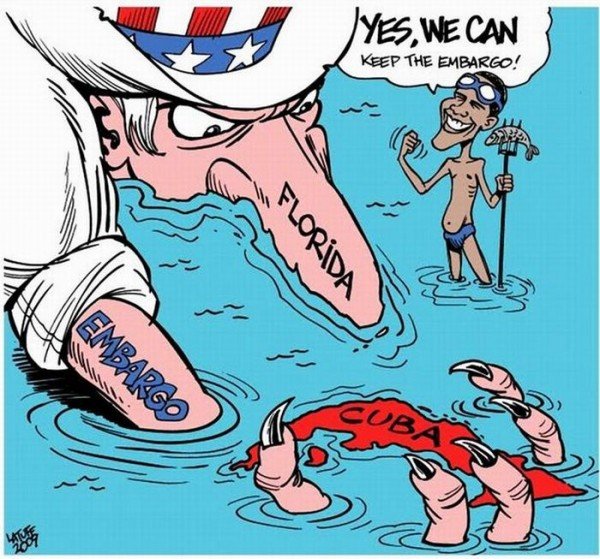 Эмбарго карикатура