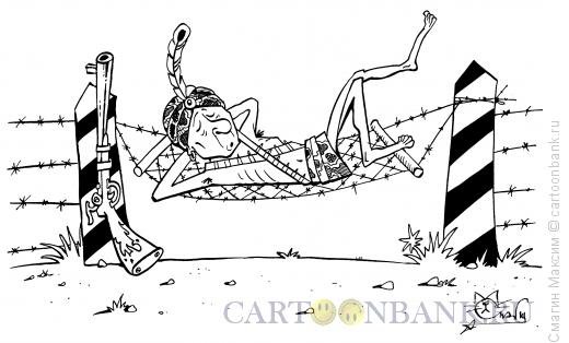 Пограничник карикатура