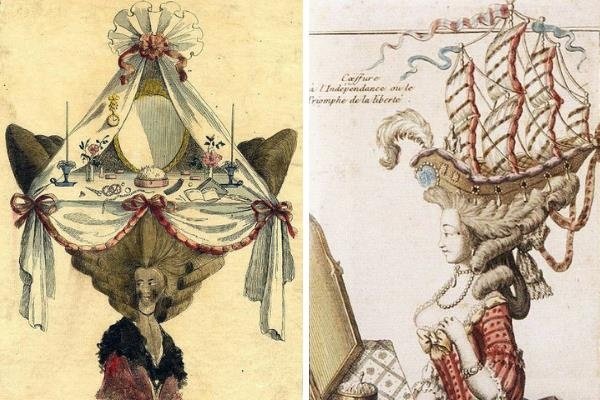 Карикатуры на Людовика 16 и Марию Антуанетту