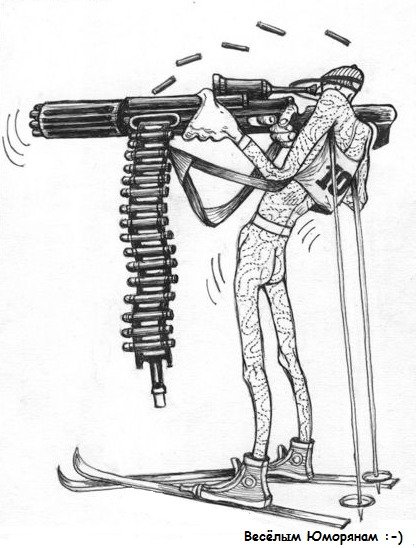 Охотник карикатура