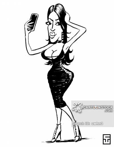 Шарж на Ким Кардашян