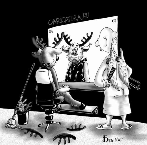 Ангел и демон карикатура