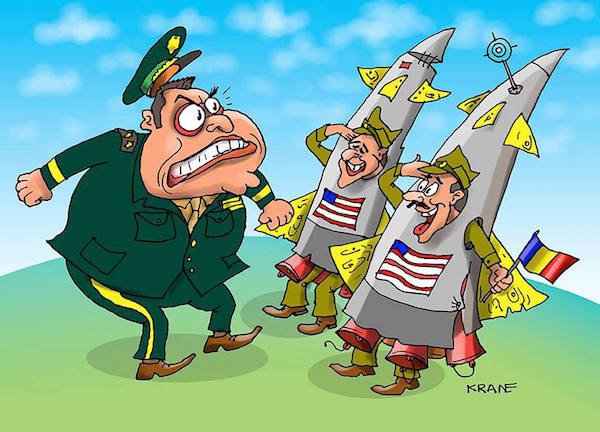 Боевой генерал карикатуры