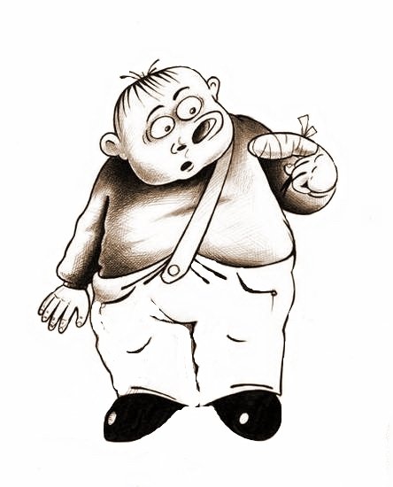 Младенец карикатура