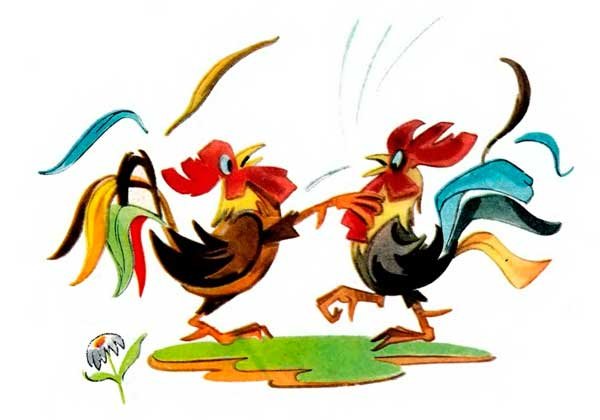 Карикатуры про петухов