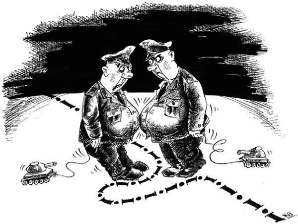 Пограничник карикатура