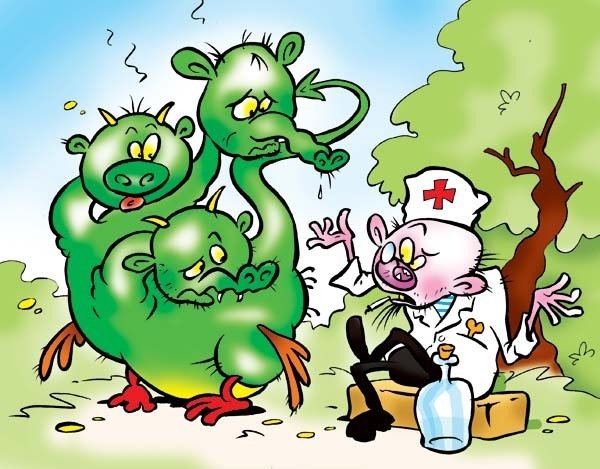 Змей Горыныч карикатура