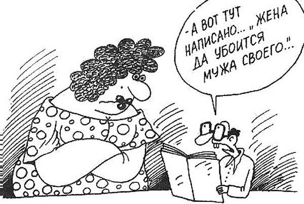 Муж подкаблучник карикатура