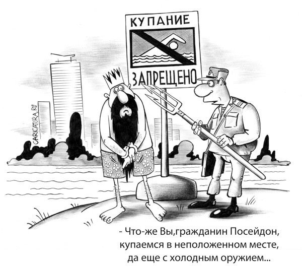 Одиночный пикет карикатура