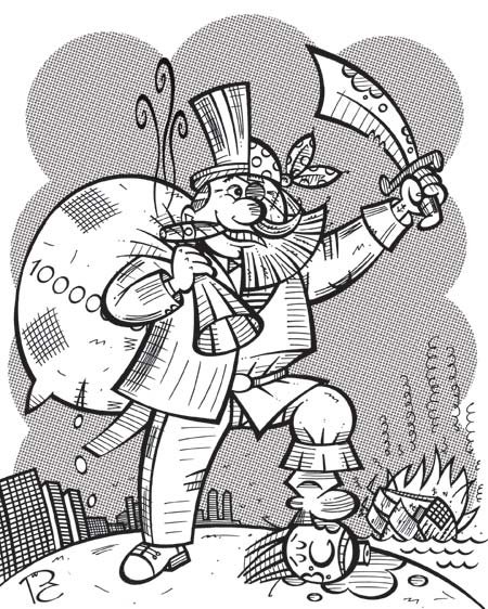 Мировой экономический кризис карикатуры