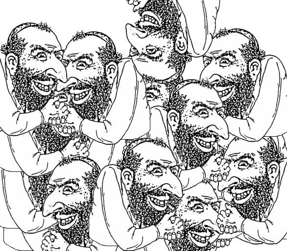 Жид потирает