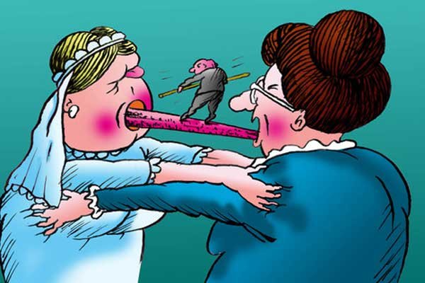 Свекровь карикатура