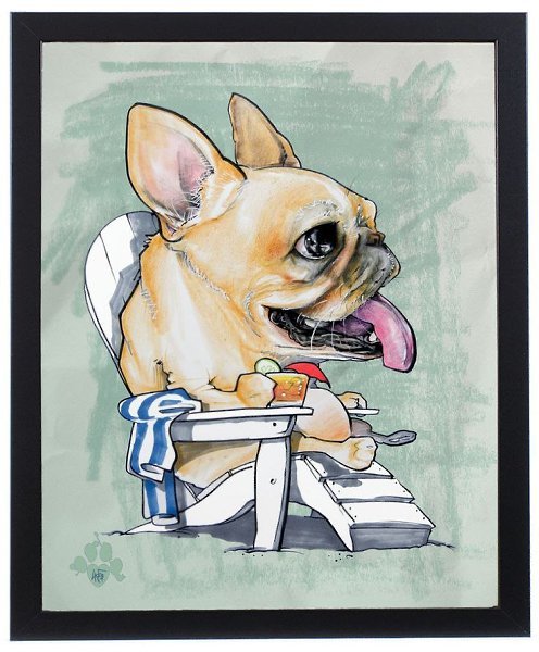 Бульдог карикатура