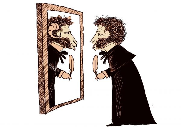 Пушкин карикатура