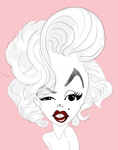 Шарж Мэрилин Монро