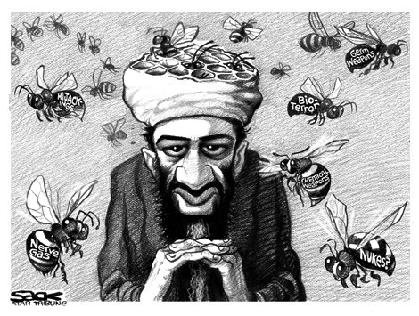 Усама Бен Ладен карикатура