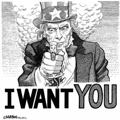 Усама Бен Ладен карикатура