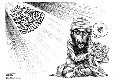Усама Бен Ладен карикатура