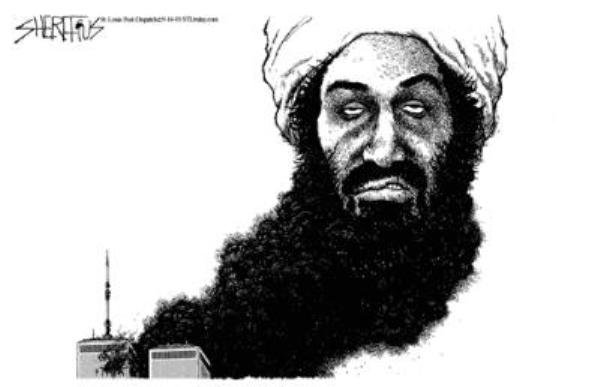 Усама Бен Ладен карикатура