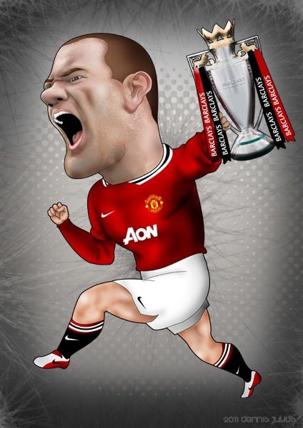 Уэйн Руни шарж