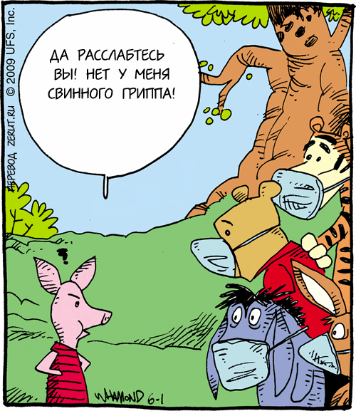 Свиной грипп прикол